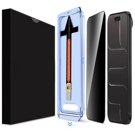 For iPhone Air LK Easy Install Privacy Tempered Glass Film(Black) - iPhone Air Tempered Glass by buy2fix | Online Shopping UK | buy2fix