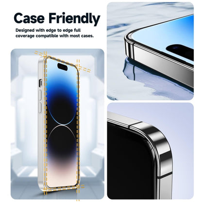 For iPhone 16 Plus LK Easy Install HD Tempered Glass Film(Black) - iPhone 16 Plus Tempered Glass by buy2fix | Online Shopping UK | buy2fix