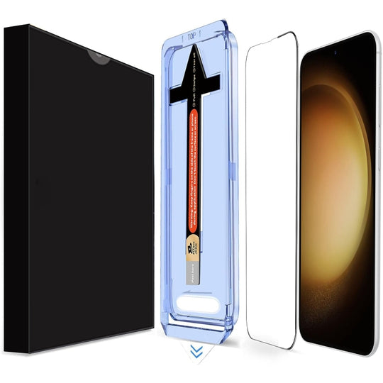 For Samsung Galaxy S23 5G LK Easy Install HD Tempered Glass Film(Black)