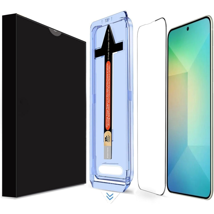 For Samsung Galaxy S25+ 5G LK Easy Install HD Tempered Glass Film(Black) by buy2fix