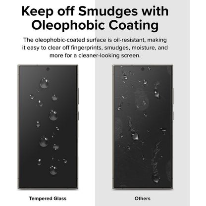 For Samsung Galaxy S25+ 5G LK Easy Install HD Tempered Glass Film(Black) by buy2fix