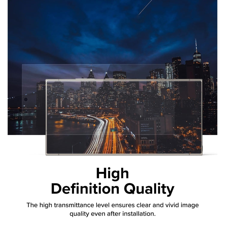 For Samsung Galaxy S25+ 5G LK Easy Install HD Tempered Glass Film(Black) by buy2fix