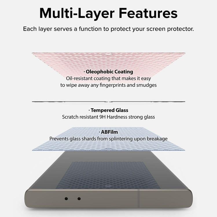 For Samsung Galaxy S25+ 5G LK Easy Install HD Tempered Glass Film(Black) by buy2fix