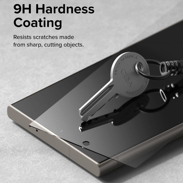 For Samsung Galaxy S25+ 5G LK Easy Install HD Tempered Glass Film(Black) by buy2fix