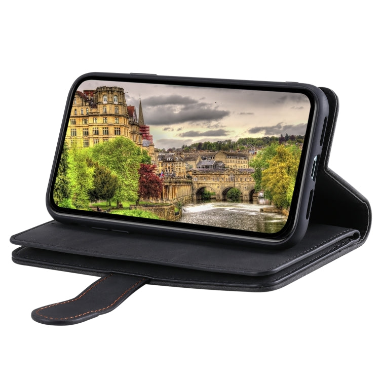 For Google Pixel 9 / 9 Pro Nine Card Zipper Bag Leather Phone Case with Lanyard(Black) by buy2fix