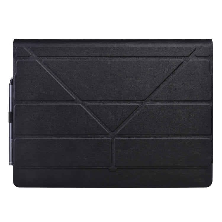 For Microsoft Surface Book 3 / 2 / 1 13.5 inch Deformation Single Screen Leather Laptop Case(Black) by buy2fix
