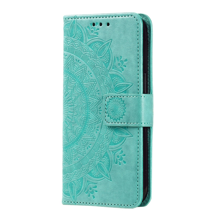 For Google Pixel 9 Pro XL Totem Flower Embossed Leather Phone Case with Lanyard(Green) by buy2fix