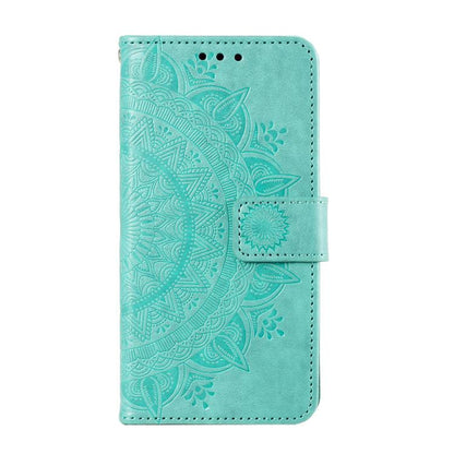 For Google Pixel 10 Pro XL Totem Flower Embossed Leather Phone Case with Lanyard(Green) - Google Cases by buy2fix | Online Shopping UK | buy2fix