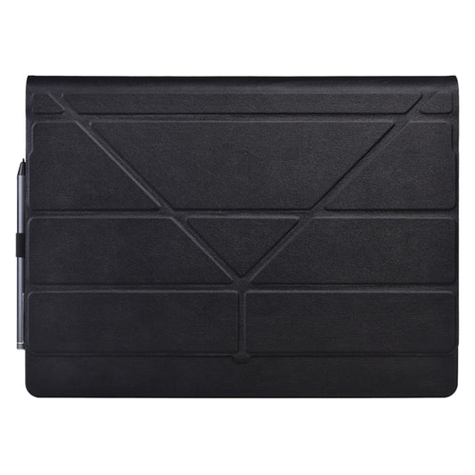 For Microsoft Surface Book 13.5 inch i5 Deformation All-inclusive Leather Laptop Case(Black) by buy2fix
