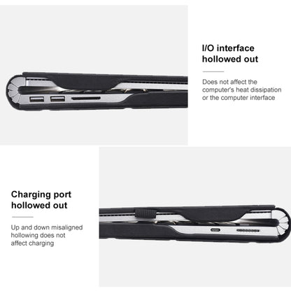 For Microsoft Surface Book 13.5 inch i5 Deformation All-inclusive Leather Laptop Case(Black) by buy2fix