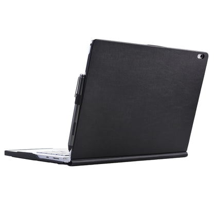For Microsoft Surface Book 13.5 inch i7 Deformation All-inclusive Leather Laptop Case(Black) by buy2fix