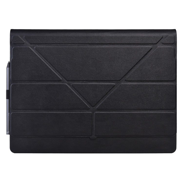 For Microsoft Surface Book 13.5 inch i7 Deformation All-inclusive Leather Laptop Case(Black) by buy2fix