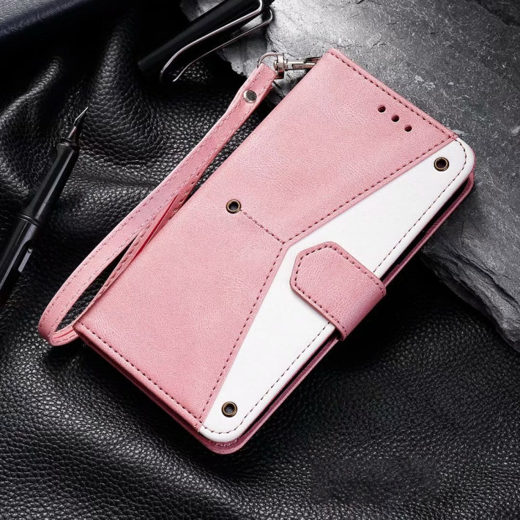 For Google Pixel 9 Pro XL Nail Skin Feel Stitching Calf Texture Leather Phone Case(Rose Gold) by buy2fix