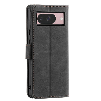 For Google Pixel 9 / 9 Pro Nail Skin Feel Stitching Calf Texture Leather Phone Case(Black) by buy2fix