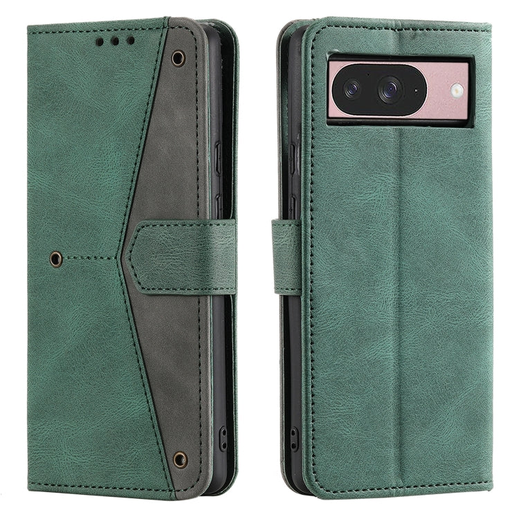 For Google Pixel 9 / 9 Pro Nail Skin Feel Stitching Calf Texture Leather Phone Case(Green) by buy2fix