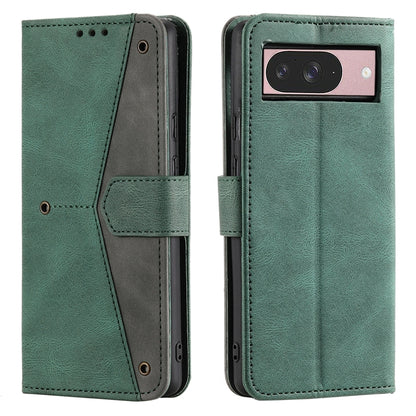 For Google Pixel 9 / 9 Pro Nail Skin Feel Stitching Calf Texture Leather Phone Case(Green) by buy2fix