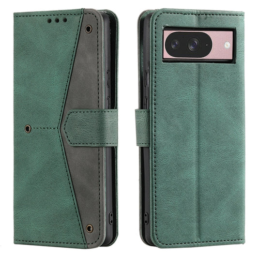 For Google Pixel 9 / 9 Pro Nail Skin Feel Stitching Calf Texture Leather Phone Case(Green) by buy2fix