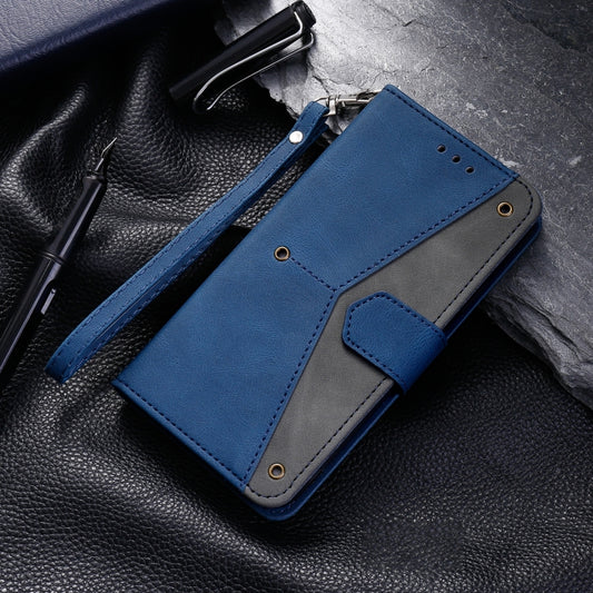 For Google Pixel 9 / 9 Pro Nail Skin Feel Stitching Calf Texture Leather Phone Case(Blue) by buy2fix