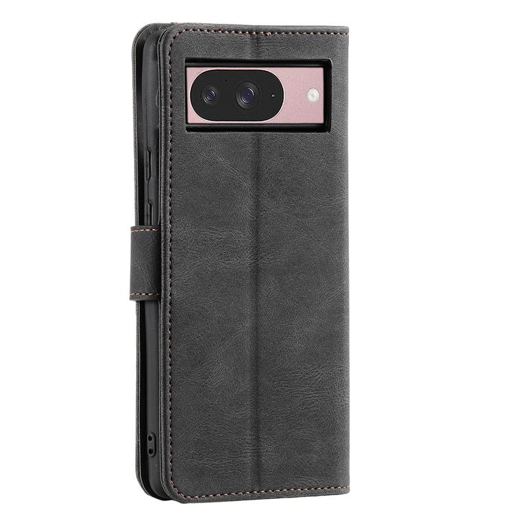 For Google Pixel 10 / 10 Pro Nail Skin Feel Stitching Calf Texture Leather Phone Case(Black) - Google Cases by buy2fix | Online Shopping UK | buy2fix