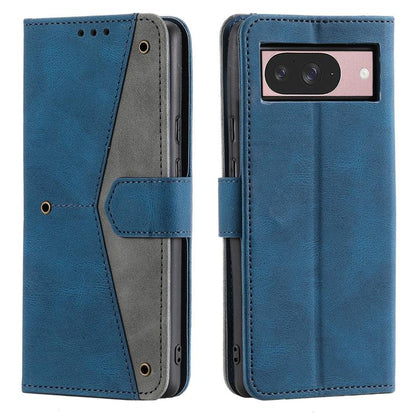 For Google Pixel 10 / 10 Pro Nail Skin Feel Stitching Calf Texture Leather Phone Case(Blue) - Google Cases by buy2fix | Online Shopping UK | buy2fix