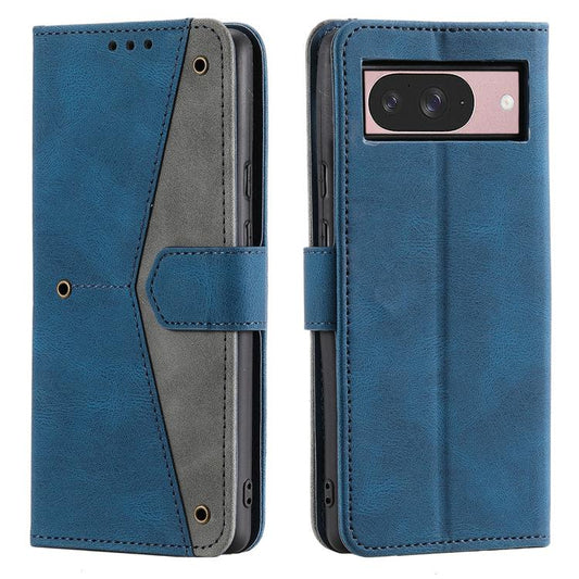 For Google Pixel 10 / 10 Pro Nail Skin Feel Stitching Calf Texture Leather Phone Case(Blue) - Google Cases by buy2fix | Online Shopping UK | buy2fix
