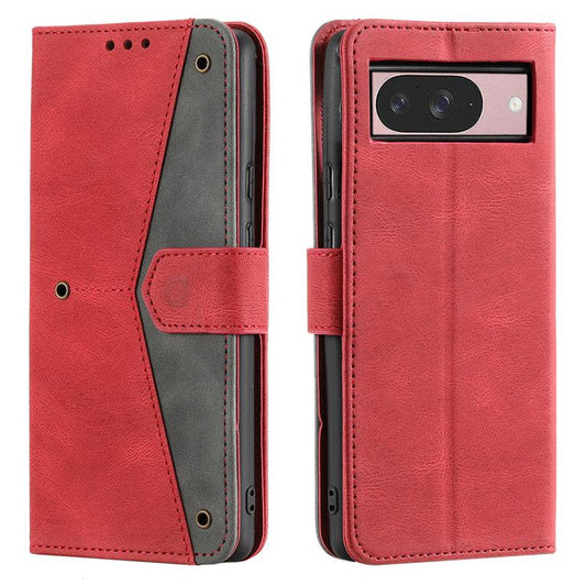 For Google Pixel 10 / 10 Pro Nail Skin Feel Stitching Calf Texture Leather Phone Case(Red) - Google Cases by buy2fix | Online Shopping UK | buy2fix