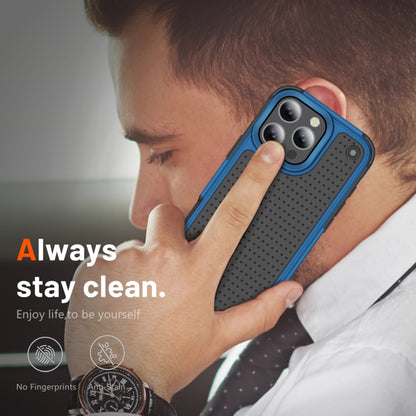 For iPhone 16 Pro PC + TPU Shockproof Protective Phone Case(Blue+Black) by buy2fix