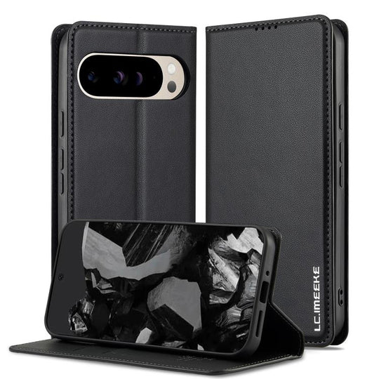 For Google Pixel 10 Pro XL LC.IMEEKE L1 Series Frosted Fine Texture PU Phone Case(Black)