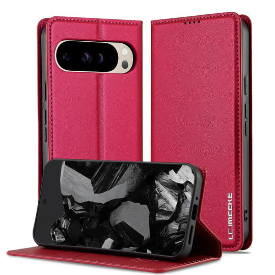 For Google Pixel 10 Pro XL LC.IMEEKE L1 Series Frosted Fine Texture PU Phone Case(Red)