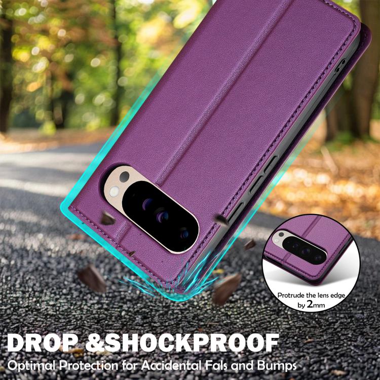 For Google Pixel 10 / 10 Pro LC.IMEEKE L1 Series Frosted Fine Texture PU Phone Case(Purple) - Google Cases by LC.IMEEKE | Online Shopping UK | buy2fix