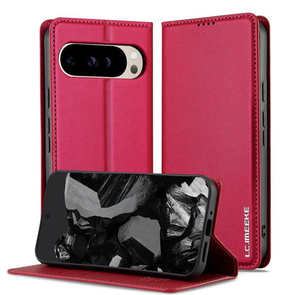 For Google Pixel 10 / 10 Pro LC.IMEEKE L1 Series Frosted Fine Texture PU Phone Case(Red) - Google Cases by LC.IMEEKE | Online Shopping UK | buy2fix
