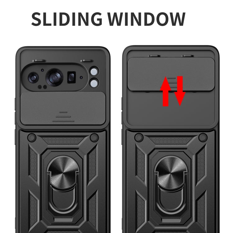 For Google Pixel 9 Pro XL Sliding Camera Cover Design TPU+PC Phone Case(Red) by buy2fix