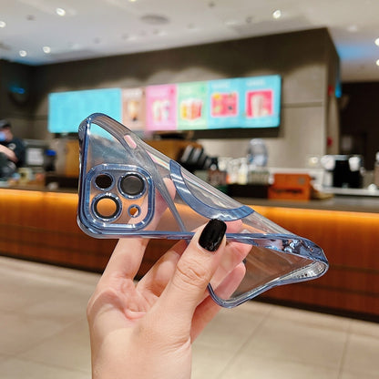 For iPhone 16 Pro Electroplating Pure Color Glitter Powder MagSafe Phone Case(Sierra Blue) by buy2fix