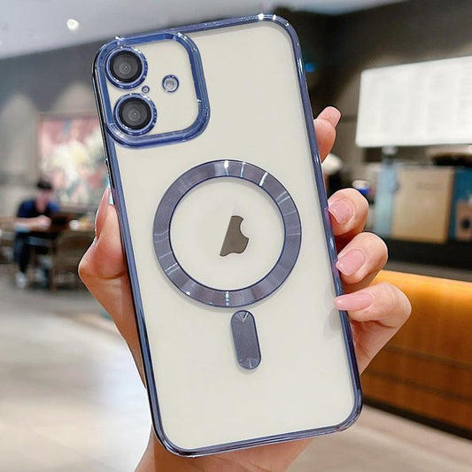 For iPhone 17 Electroplating MagSafe Phone Case(Sierra Blue) - iPhone 17 Cases by buy2fix | Online Shopping UK | buy2fix