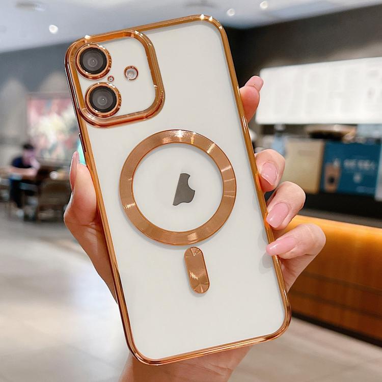 For iPhone 17 Electroplating MagSafe Phone Case(Gold) - iPhone 17 Cases by buy2fix | Online Shopping UK | buy2fix