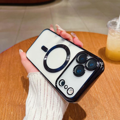 For iPhone 17 Pro Electroplating MagSafe Phone Case(Black) - iPhone 17 Pro Cases by buy2fix | Online Shopping UK | buy2fix