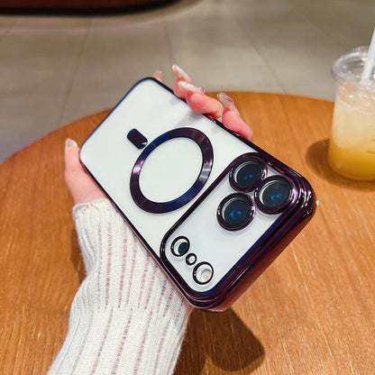 For iPhone 17 Pro Max Electroplating MagSafe Phone Case(Dark Purple) - iPhone 17 Pro Max Cases by buy2fix | Online Shopping UK | buy2fix