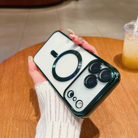 For iPhone 17 Pro Max Electroplating MagSafe Phone Case(Dark Green) - iPhone 17 Pro Max Cases by buy2fix | Online Shopping UK | buy2fix