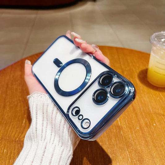 For iPhone 17 Pro Max Electroplating MagSafe Phone Case(Sierra Blue) - iPhone 17 Pro Max Cases by buy2fix | Online Shopping UK | buy2fix