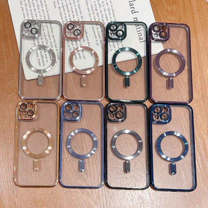 For iPhone 17 Pro Max Electroplating MagSafe Phone Case(Gold) - iPhone 17 Pro Max Cases by buy2fix | Online Shopping UK | buy2fix