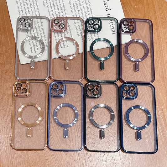 For iPhone 17 Pro Max Electroplating MagSafe Phone Case(Black) - iPhone 17 Pro Max Cases by buy2fix | Online Shopping UK | buy2fix