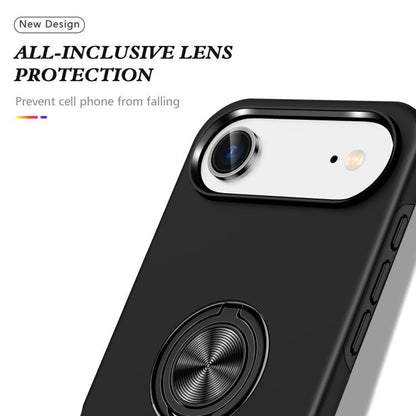 For iPhone Air PC + TPU Magnetic Phone Case with Invisible Ring Holder(Black) - iPhone Air Cases by buy2fix | Online Shopping UK | buy2fix
