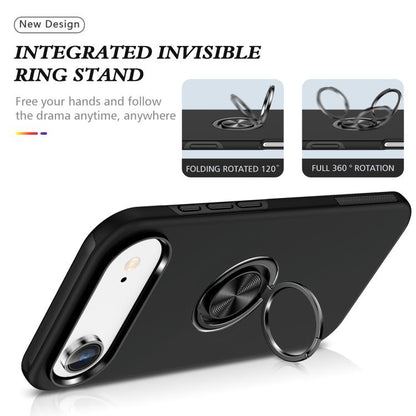 For iPhone Air PC + TPU Magnetic Phone Case with Invisible Ring Holder(Black) - iPhone Air Cases by buy2fix | Online Shopping UK | buy2fix