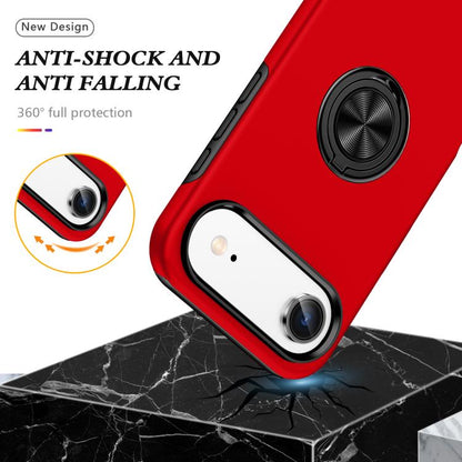 For iPhone Air PC + TPU Magnetic Phone Case with Invisible Ring Holder(Red) - iPhone Air Cases by buy2fix | Online Shopping UK | buy2fix