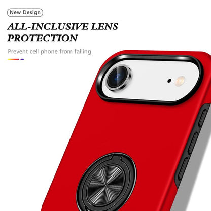For iPhone Air PC + TPU Magnetic Phone Case with Invisible Ring Holder(Red) - iPhone Air Cases by buy2fix | Online Shopping UK | buy2fix