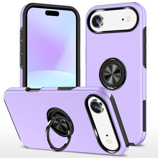 For iPhone Air PC + TPU Magnetic Phone Case with Invisible Ring Holder(Purple) - iPhone Air Cases by buy2fix | Online Shopping UK | buy2fix