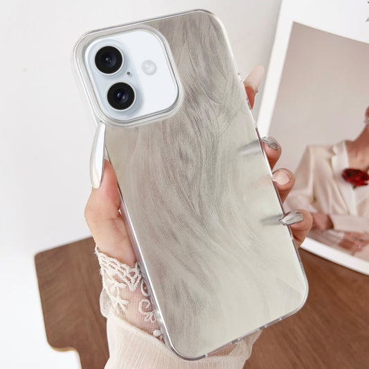 For iPhone 16 Plus Gradient Feather Acrylic IMD Full Coverage Phone Case(Feather B) - iPhone 16 Plus Cases by buy2fix | Online Shopping UK | buy2fix