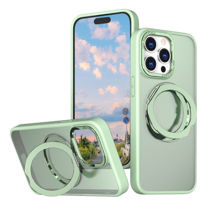 For iPhone 15 Pro Max Wing Series MagSafe Magnetic Ring Holder Phone Case(Avocado Green) - iPhone 15 Pro Max Cases by buy2fix | Online Shopping UK | buy2fix