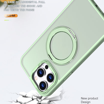 For iPhone 15 Pro Max Wing Series MagSafe Magnetic Ring Holder Phone Case(Avocado Green) - iPhone 15 Pro Max Cases by buy2fix | Online Shopping UK | buy2fix