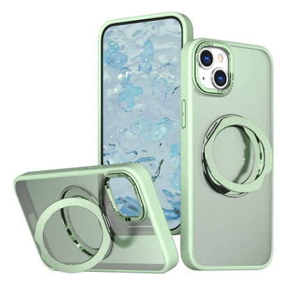 For iPhone 15 Wing Series MagSafe Magnetic Ring Holder Phone Case(Avocado Green) - iPhone 15 Cases by buy2fix | Online Shopping UK | buy2fix